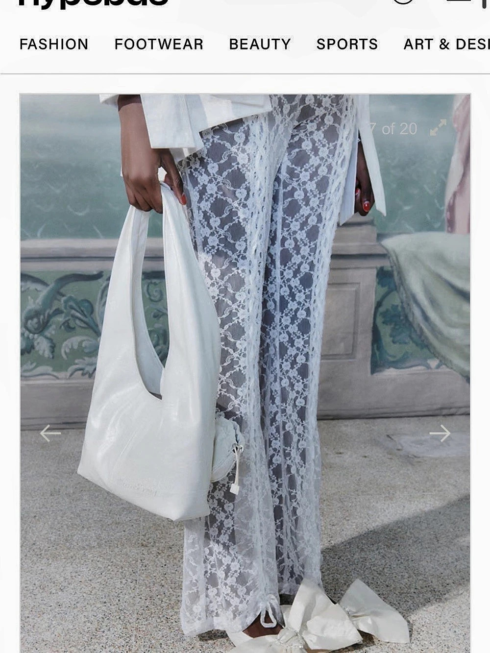 House of Sunny Law of Attraction Lace-up Flare Pants - Picture 2 of 10